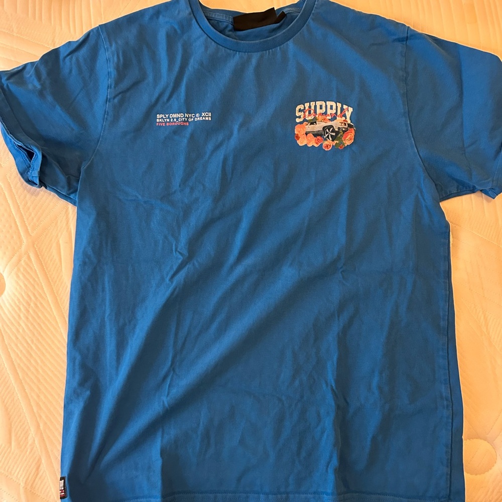 Vibrant Blue Supply Graphic Tee
